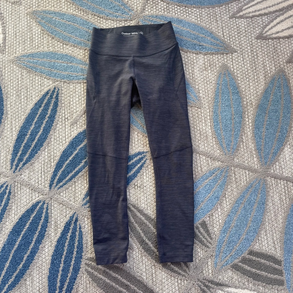 Outdoor Voices Women’s Flex 7/8 Legging Techsweat Core Grey Black Size XS